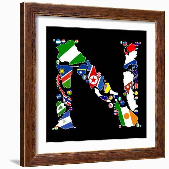 Countries Of N-Tonygers-Framed Premium Giclee Print