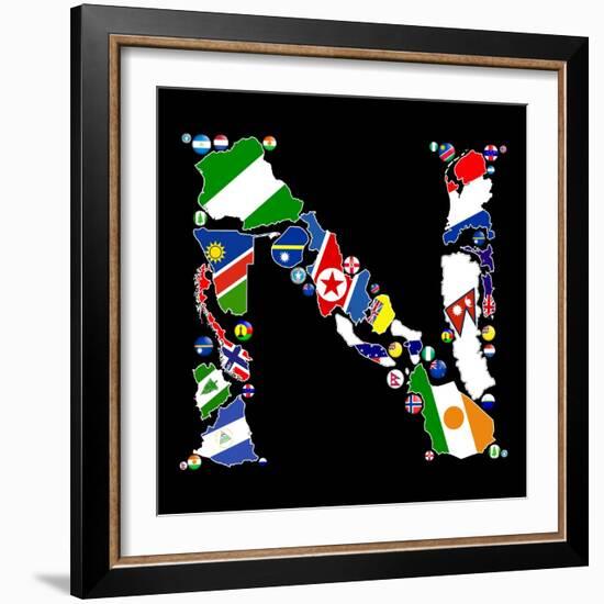 Countries Of N-Tonygers-Framed Premium Giclee Print