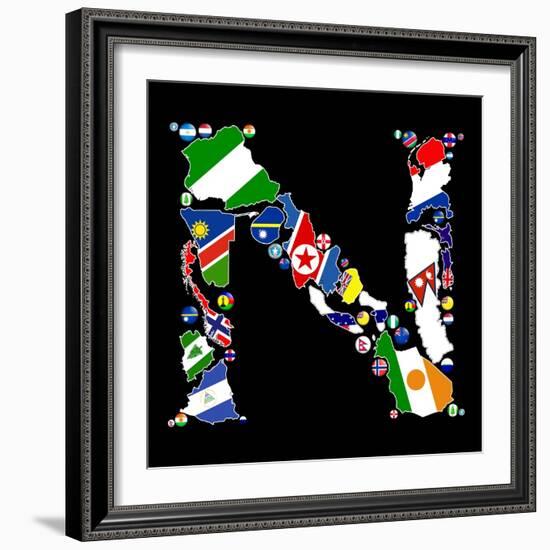 Countries Of N-Tonygers-Framed Premium Giclee Print