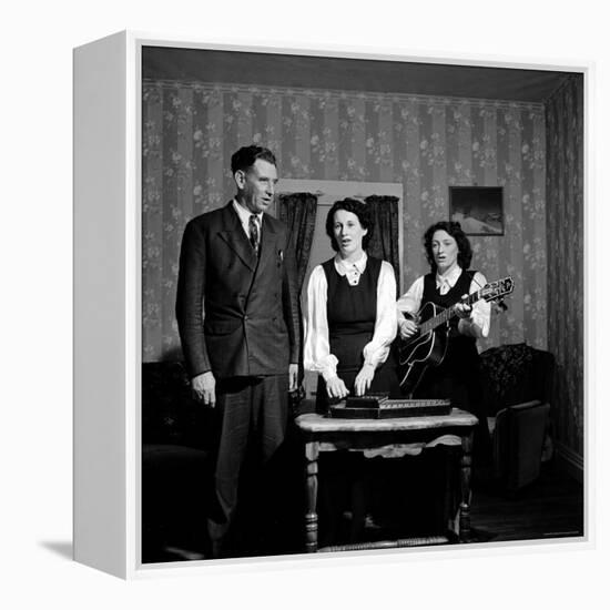 Country and Western Music Carter Family A.P. Carter, Wife Sara and Sister in Law Maybelle Carter-Eric Schaal-Framed Premier Image Canvas