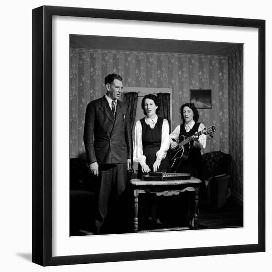 Country and Western Music Carter Family A.P. Carter, Wife Sara and Sister in Law Maybelle Carter-Eric Schaal-Framed Premium Photographic Print