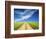 Country Back Road Through Spring Wheat Fields-Terry Eggers-Framed Photographic Print