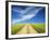 Country Back Road Through Spring Wheat Fields-Terry Eggers-Framed Photographic Print