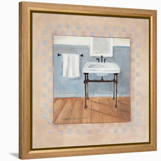 Country Bath IV-Carol Robinson-Framed Stretched Canvas