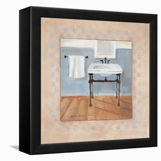 Country Bath IV-Carol Robinson-Framed Stretched Canvas