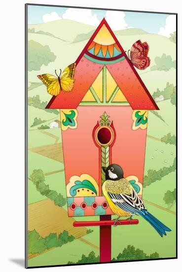 Country Birdhouse-Julie Goonan-Mounted Giclee Print