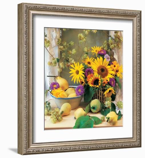 Country Bouquet-null-Framed Art Print