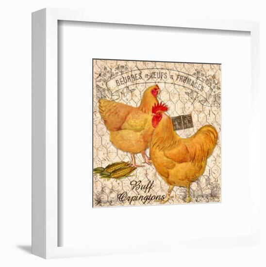 Country Buff Oringtons-null-Framed Giclee Print