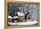 Country Cabin in an American Winter Scene-Currier & Ives-Framed Premier Image Canvas