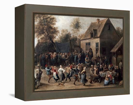 Country Celebration-David Teniers the Younger-Framed Premier Image Canvas