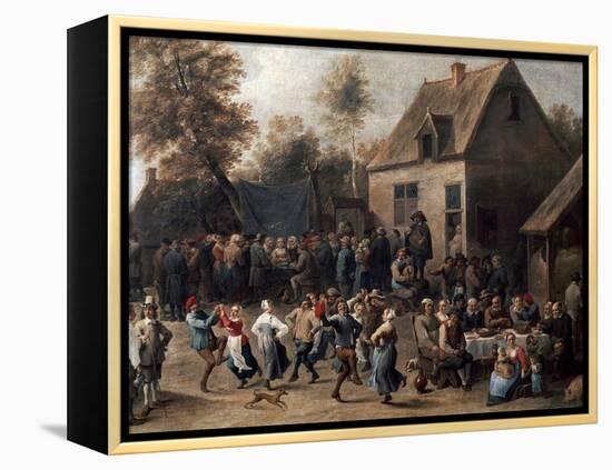 Country Celebration-David Teniers the Younger-Framed Premier Image Canvas