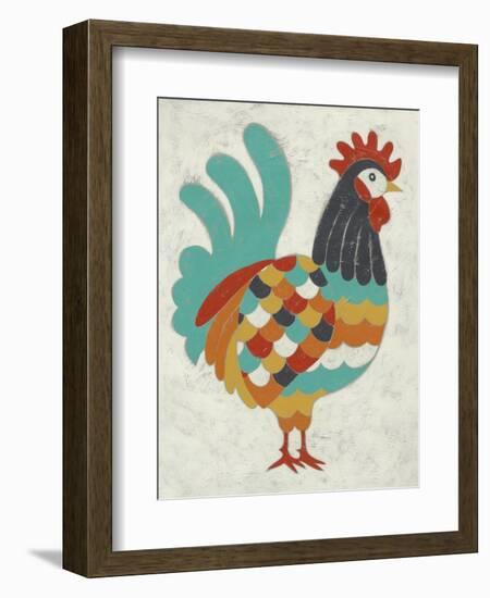 Country Chickens I-Chariklia Zarris-Framed Premium Giclee Print