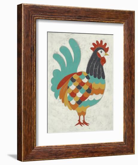 Country Chickens I-Chariklia Zarris-Framed Premium Giclee Print