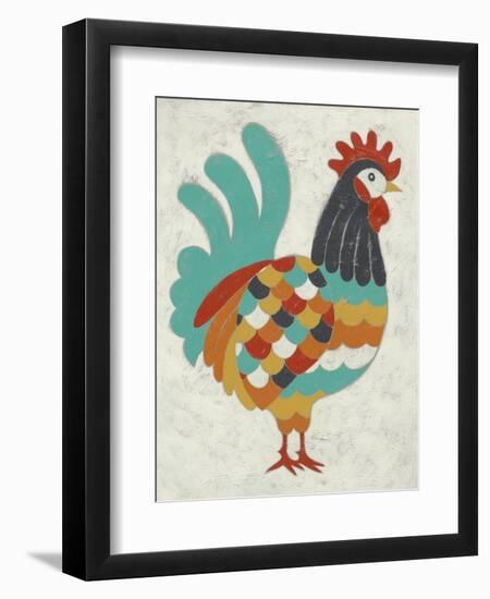 Country Chickens I-Chariklia Zarris-Framed Premium Giclee Print