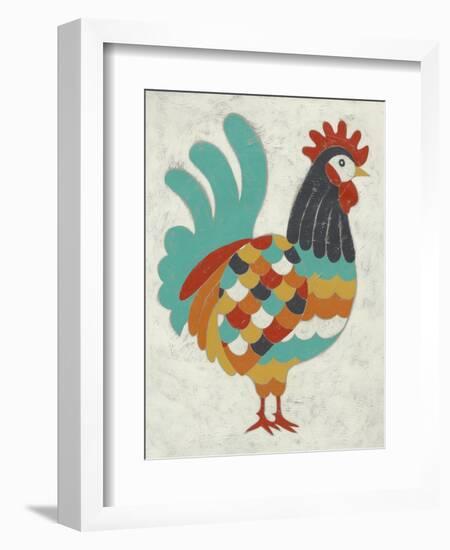 Country Chickens I-Chariklia Zarris-Framed Premium Giclee Print