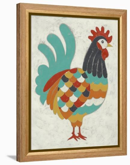 Country Chickens I-Chariklia Zarris-Framed Stretched Canvas