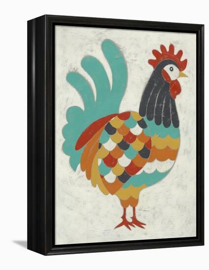 Country Chickens I-Chariklia Zarris-Framed Stretched Canvas