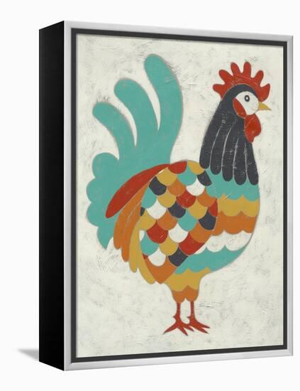 Country Chickens I-Chariklia Zarris-Framed Stretched Canvas