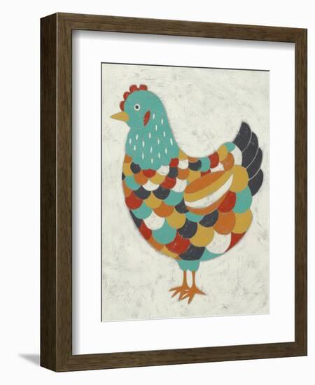 Country Chickens II-Chariklia Zarris-Framed Art Print