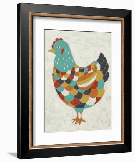 Country Chickens II-Chariklia Zarris-Framed Art Print