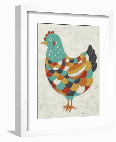 Country Chickens II-Chariklia Zarris-Framed Art Print