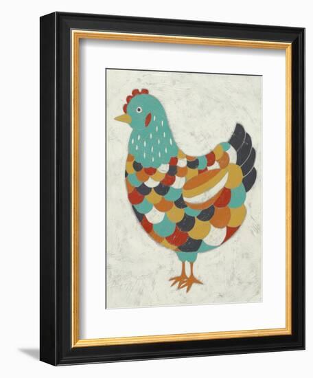 Country Chickens II-Chariklia Zarris-Framed Art Print