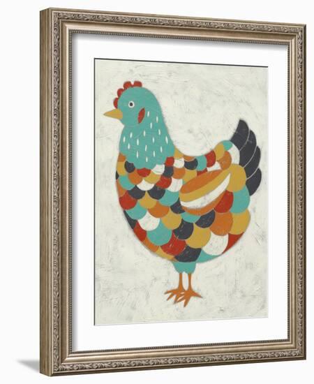 Country Chickens II-Chariklia Zarris-Framed Art Print