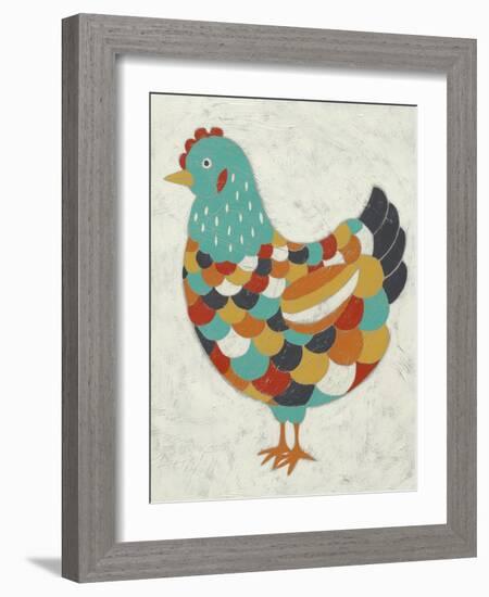 Country Chickens II-Chariklia Zarris-Framed Art Print