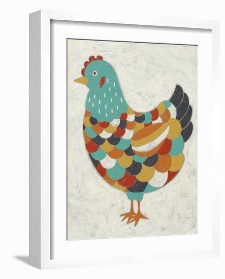 Country Chickens II-Chariklia Zarris-Framed Art Print