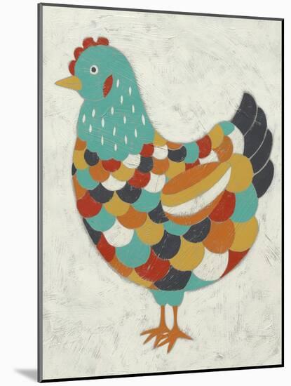 Country Chickens II-Chariklia Zarris-Mounted Art Print