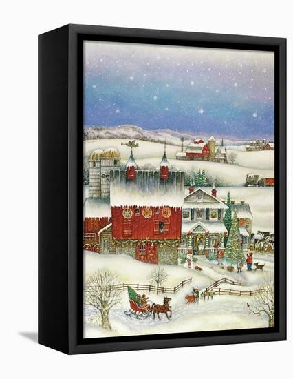 Country Christmas-Bill Bell-Framed Premier Image Canvas