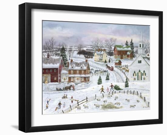 Country Christmas-Bob Fair-Framed Giclee Print