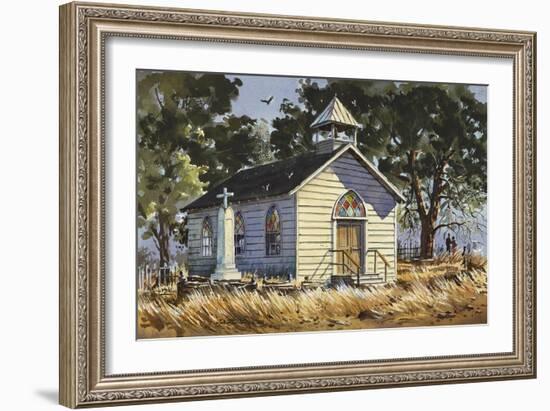 Country Church-LaVere Hutchings-Framed Giclee Print