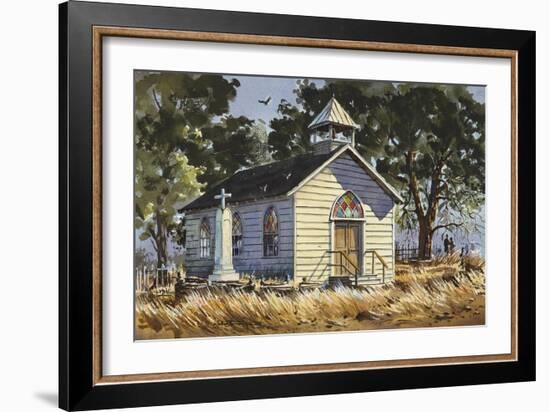 Country Church-LaVere Hutchings-Framed Giclee Print