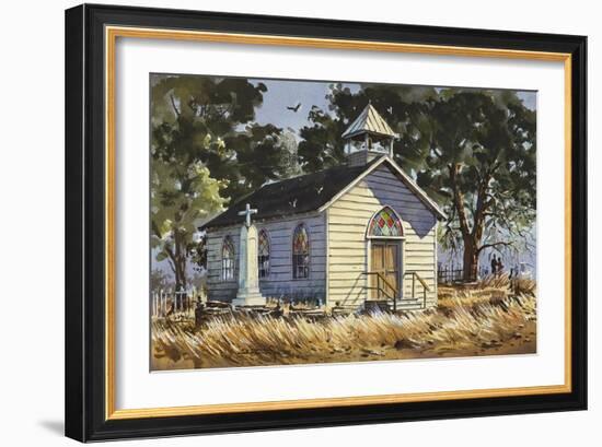 Country Church-LaVere Hutchings-Framed Giclee Print