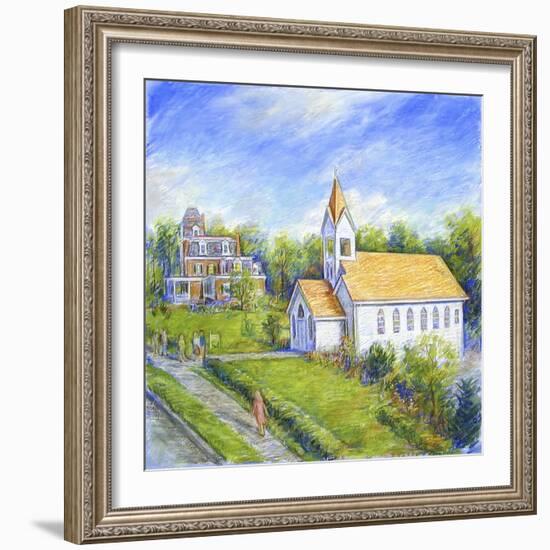 Country Church-Edgar Jerins-Framed Giclee Print