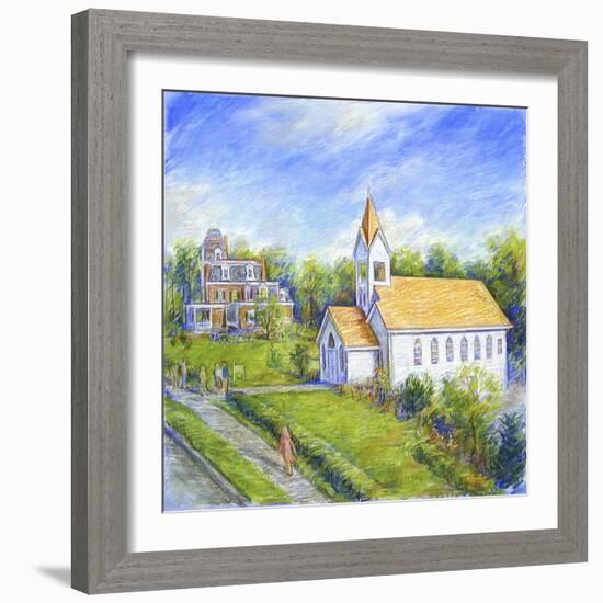 Country Church-Edgar Jerins-Framed Giclee Print