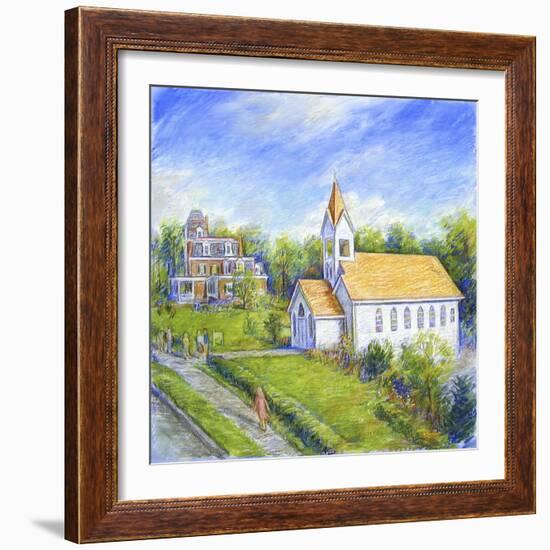 Country Church-Edgar Jerins-Framed Giclee Print