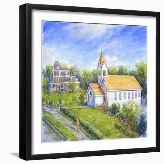 Country Church-Edgar Jerins-Framed Giclee Print