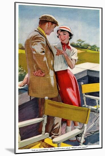 Country Club Affair  - Saturday Evening Post "Men at the Top", September 18, 1954 pg.30-Bob Hilbert-Mounted Giclee Print