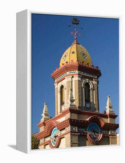 Country Club Plaza Shopping Area Building Detail, Kansas City, Missouri, USA-Walter Bibikow-Framed Premier Image Canvas