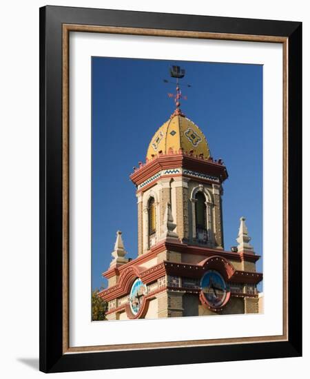 Country Club Plaza Shopping Area Building Detail, Kansas City, Missouri, USA-Walter Bibikow-Framed Photographic Print