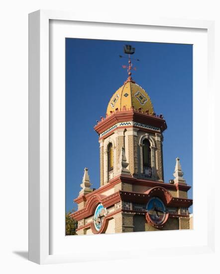 Country Club Plaza Shopping Area Building Detail, Kansas City, Missouri, USA-Walter Bibikow-Framed Photographic Print