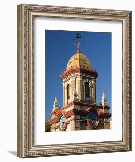 Country Club Plaza Shopping Area Building Detail, Kansas City, Missouri, USA-Walter Bibikow-Framed Photographic Print