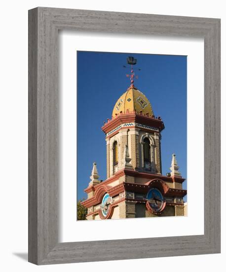 Country Club Plaza Shopping Area Building Detail, Kansas City, Missouri, USA-Walter Bibikow-Framed Photographic Print