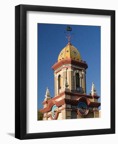 Country Club Plaza Shopping Area Building Detail, Kansas City, Missouri, USA-Walter Bibikow-Framed Photographic Print