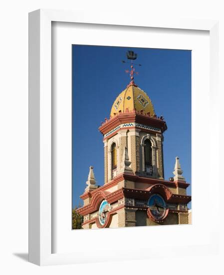 Country Club Plaza Shopping Area Building Detail, Kansas City, Missouri, USA-Walter Bibikow-Framed Photographic Print