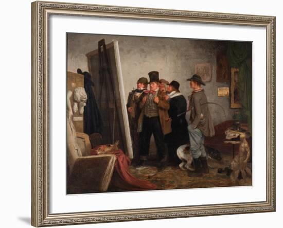 Country Connoisseurs, 1855-Johannes Adam Simon Oertel-Framed Premium Giclee Print