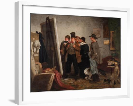 Country Connoisseurs, 1855-Johannes Adam Simon Oertel-Framed Premium Giclee Print