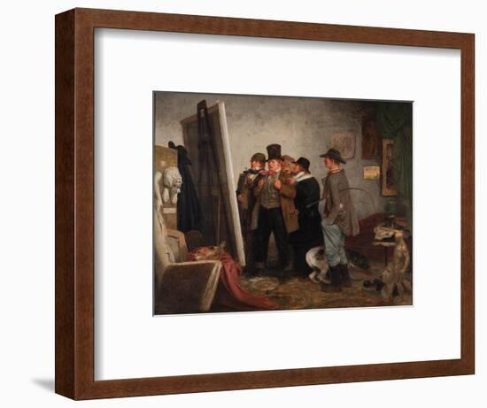 Country Connoisseurs, 1855-Johannes Adam Simon Oertel-Framed Giclee Print